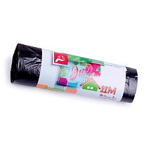 Мешки для мусора 30 л, черные, в рулоне 20 шт., ПНД, 6 мкм, 600х500 мм, Концепция Быта ЭкоДом, 601348 в Тольятти