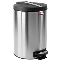 Ведро-контейнер для мусора (урна) с педалью LAIMA Modern, 12 л, матовое, нержавеющая сталь, со съемным внутренним ведром в Тольятти