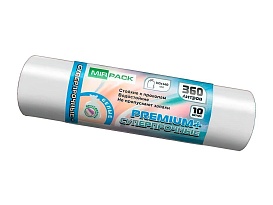 Мешки для мусора 360 л, белые, в рулоне 10 шт., ПВД 65 мкм, 1400х1000 мм, PREMIUM+, 3601015302 в Тольятти