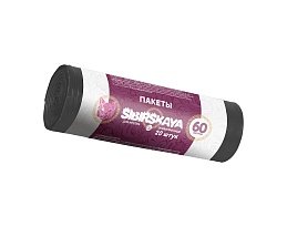 Мешки для мусора 50 л, черные, в рулоне 20 шт., ПНД, 10 мкм, 700х600 мм, SIBIRSKAYA, 101-006 S в Тольятти