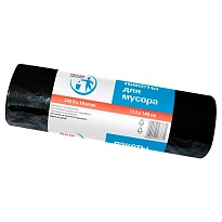 Мешки для мусора 240 л, черные, в рулоне 10 шт., ПВД 30 мкм, 1400х1120 мм, PACLAN Professional, 606336 в Тольятти