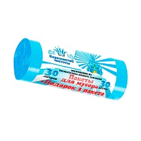 Мешки для мусора 30 л, голубые, в рулоне 30 шт. + 3 пакета в подарок, ПНД, 5 мкм, 560х480 мм, Королевство Чистоты, МК3964 (ПЭКЧ-30-30г) в Тольятти Мешки для мусора 30 л, голубые, в рулоне 30 шт. + 3 пакета в подарок, ПНД, 5 мкм, 560х480 мм, Королевство Чистоты, МК3964 (ПЭКЧ-30-30г) в Тольятти