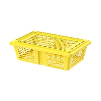 Ящик продуктовый универсальный желтый в Тольятти Ящик продуктовый универсальный желтый в Тольятти