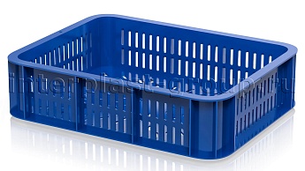 Ящик (лоток) кондитерский перфорированный синий в Тольятти