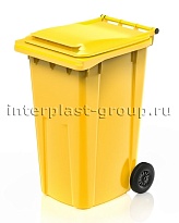 Контейнер для мусора 240 л желтый облегченный 240 желтый в Тольятти