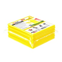 Мешки для мусора 160 л, желтые, в пачке 10 шт., ПВД, 40 мкм, 900х1100 мм, i-Bag в Тольятти