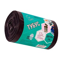 Мешки для мусора 12 л, черные, в рулоне 30 шт., ПНД, 6 мкм, 550х320 мм, Концепция Быта Tubus, 604936 в Тольятти
