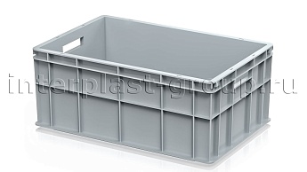 Ящик для молока, мяса, овощей и фруктов сплошной серый в Тольятти Ящик для молока, мяса, овощей и фруктов сплошной серый в Тольятти