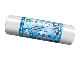 Мешки для мусора 300 л, белые, в рулоне 10 шт., ПВД 70 мкм, 1400х1000 мм, PREMIUM+, 300101602 в Тольятти Мешки для мусора 300 л, белые, в рулоне 10 шт., ПВД 70 мкм, 1400х1000 мм, PREMIUM+, 300101602 в Тольятти