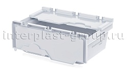 Вкладываемый контейнер KVR 6422 усиленный с распашной крышкой белый