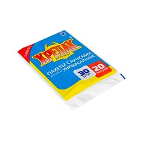 Мешки для мусора 20 л, с ручками, черные, в пачке 20 шт., ПНД, 10 мкм, 550х440 мм, Крепак, 4607075710023 в Тольятти